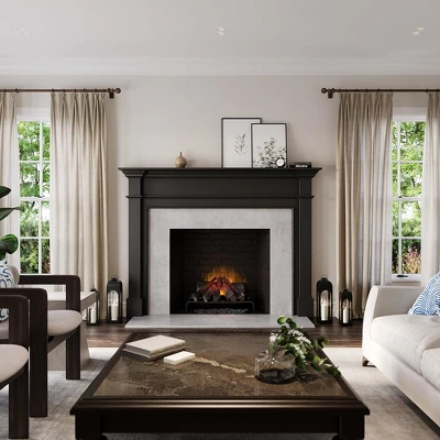 Modern Ember Lakeport Traditional Wood Fireplace Mantel Surround Kit 5 Modern Ember Lakeport Traditional Wood Fireplace Mantel Surround Kit - Image 3