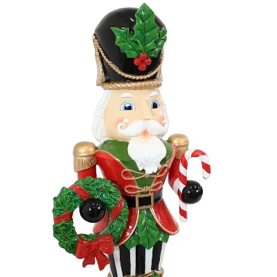 Sunnydaze Decor Sunnydaze Indoor/Outdoor Porch Or Living Room Resin Karl The Christmas Nutcracker Holiday Decorative Statue - 48" 4 Sunnydaze Decor Sunnydaze Indoor/Outdoor Porch Or Living Room Resin Karl The Christmas Nutcracker Holiday Decorative Statue - 48" - Image 2