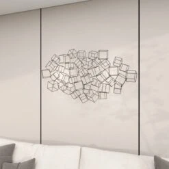 Metal Geometric 3D Square Wall Decor Black - Olivia & May 25 Metal Geometric 3D Square Wall Decor Black - Olivia & May -Home Decor Store GUEST ab9206c5 091f 4214 aae2 f1de16eda1c5