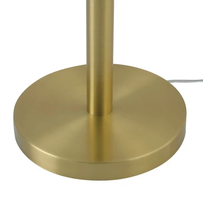 60" Novogratz X Globe Haydel 2-Light Matte Brass Floor Lamp - Globe Electric 4 60" Novogratz X Globe Haydel 2-Light Matte Brass Floor Lamp - Globe Electric - Image 2
