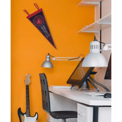 Calhoun Sportswear Game Of Thrones 8.5"x21" House Targaryen Felt Wall Pennant 3 Calhoun Sportswear Game Of Thrones 8.5"x21" House Targaryen Felt Wall Pennant