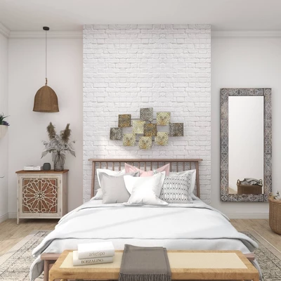 Metal Sunburst Carved Wall Decor Gold - Olivia & May 11 Metal Sunburst Carved Wall Decor Gold - Olivia & May - Image 9