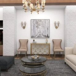 Canvas Landscape Trees Framed Wall Art With Silver Frame White - Olivia & May -Home Decor Store GUEST aded8023 d857 4796 9213 0fe85e1dad06