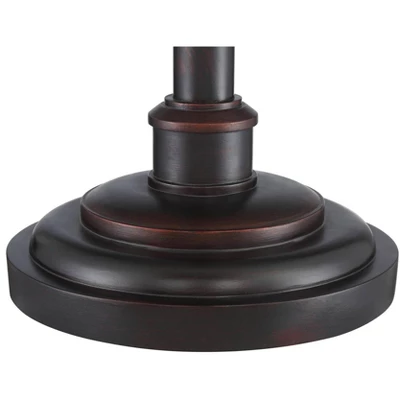 Barnes And Ivy Henson Industrial Floor Lamp 63" Tall Bronze With LED Nightlight Earthy Fabric Drum Shade For Living Room Bedroom Office House Home 8 Barnes And Ivy Henson Industrial Floor Lamp 63" Tall Bronze With LED Nightlight Earthy Fabric Drum Shade For Living Room Bedroom Office House Home - Image 6