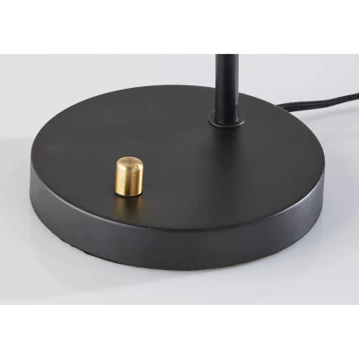 Sheridan Table Lamp With Antique Brass Accents Black - Adesso 6 Sheridan Table Lamp With Antique Brass Accents Black - Adesso - Image 4