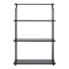 21" X 32" Walters Wood/Metal 3 Tier Shelving Black - Kate & Laurel All Things Decor