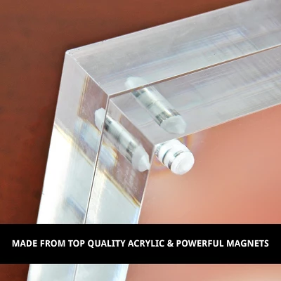 Azar Displays Clear Acrylic Magnetic Photo Block Frame Set With TWO 4x6 Size Frames 10 Azar Displays Clear Acrylic Magnetic Photo Block Frame Set With TWO 4x6 Size Frames - Image 8