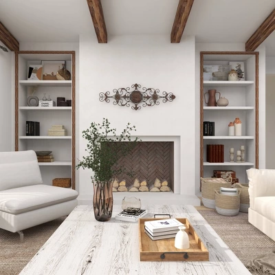 Rustic Metal Ornamental Wall Decor Dark Brown - Olivia & May 17 Rustic Metal Ornamental Wall Decor Dark Brown - Olivia & May - Image 15