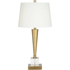 Possini Euro Design Wayne Modern Table Lamps 29 1/4" Tall Set Of 2 Brass With USB Charging Port White Fabric Drum Shade For Bedroom Living Room Kids 16 Possini Euro Design Wayne Modern Table Lamps 29 1/4" Tall Set Of 2 Brass With USB Charging Port White Fabric Drum Shade For Bedroom Living Room Kids -Home Decor Store GUEST b017a527 08a0 4e6b 9dc2 2359505f7991