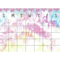Tie Dye Dry Erase Calendar Peel And Stick Giant Wall Decal - RoomMates