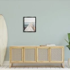 Stupell Industries Waterfront Beach Dock Private Pier Coastal Photography