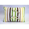 Bacati - Mod Dots/Strps Green Throw Pillow