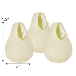 Melon White Pear Candles - Set Of 3 7 Melon White Pear Candles - Set Of 3 -Home Decor Store GUEST b09299b8 1409 4583 9ddf 1d09f19582e2