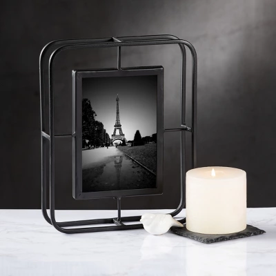 Sullivans Abstract Wire Tabletop Frame 10.25"H Black 5 Sullivans Abstract Wire Tabletop Frame 10.25"H Black - Image 3