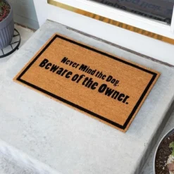 BirdRock Home Beware Of Owner Coir Front Door & Entry Doormat - 18" X 30" -Home Decor Store GUEST b0c65dd4 298e 47b8 aac8 440aabeabc46