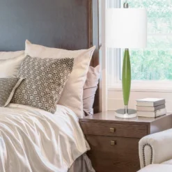 Stylus Table Lamp With Fabric Shade Green - Lalia Home -Home Decor Store GUEST b19b894d fedb 4b6d a046 12c2aa33d541