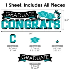 Big Dot Of Happiness Teal Graduation Party Photo Backdrop - Wall Decals 11 Big Dot Of Happiness Teal Graduation Party Photo Backdrop - Wall Decals -Home Decor Store GUEST b3a0f071 f847 4ca0 b80f bc1e209bcb4f