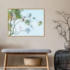30" X 22" Eucalyptus Tree By Urban Road Framed Canvas Wall Art Light Brown - Amanti Art -Home Decor Store GUEST b3df877f 287b 4101 b730 6852c7f2e2ba
