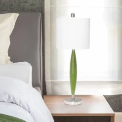 Stylus Table Lamp With Fabric Shade Green - Lalia Home -Home Decor Store GUEST b43f8462 d274 498c 9779 5c85eba58adc