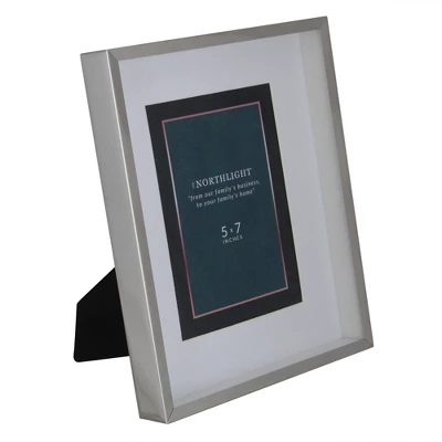 Northlight 10" Modern Look Rectangular 5" X 7" Photo Picture Frame - Silver And Clear 4 Northlight 10" Modern Look Rectangular 5" X 7" Photo Picture Frame - Silver And Clear - Image 2