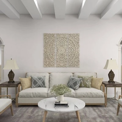 Rustic Table Lamp Set Of 2 Black - Olivia & May 20 Rustic Table Lamp Set Of 2 Black - Olivia & May - Image 18