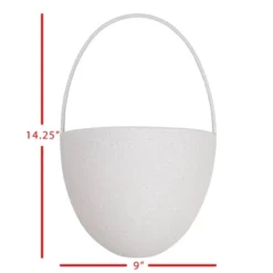 Textured Wall Pocket Gray Metal - Foreside Home & Garden -Home Decor Store GUEST b937de03 e801 42f7 be5f db9f6e6ff6d8