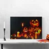 Northlight LED Lighted Jack-O-Lanterns And Leaves Halloween Canvas Wall Art 15.75" X 23.5" -Home Decor Store GUEST b9967297 6ea2 4d7e 80e0 625febf6bb20