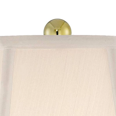 Regency Hill Traditional Table Lamp 26.5" High Cut Glass Urn Brass White Cream Bell Shade For Living Room Family Bedroom Bedside Nightstand 5 Regency Hill Traditional Table Lamp 26.5" High Cut Glass Urn Brass White Cream Bell Shade For Living Room Family Bedroom Bedside Nightstand - Image 3