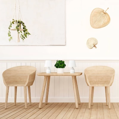 9.45" 2pk Petite Ceramic Oblong Bedside Table Desk Lamps With Matching Tapered Drum Shade Off-White - Creekwood Home 10 9.45" 2pk Petite Ceramic Oblong Bedside Table Desk Lamps With Matching Tapered Drum Shade Off-White - Creekwood Home - Image 8