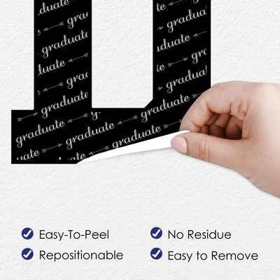 Big Dot Of Happiness Graduation Cheers Party Decor - Vinyl Wall Decals - Grad 5 Big Dot Of Happiness Graduation Cheers Party Decor - Vinyl Wall Decals - Grad - Image 3