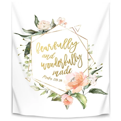 Fearfully And Wonderfully Summer Floral Geo By Wall + Wonder Wall Tapestry 5 Fearfully And Wonderfully Summer Floral Geo By Wall + Wonder Wall Tapestry - Image 3