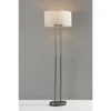 62" Duet Floor Lamp Silver/Ivory - Adesso -Home Decor Store GUEST bbcc8d3c d1cc 4711 8755 561228648f52
