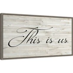 26" X 14" Family Inspiration I By Alicia Ludwig Framed Canvas Wall Art Gray Wash - Amanti Art