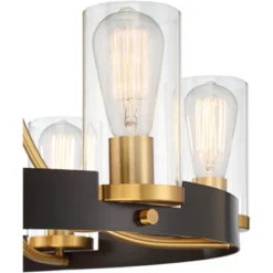 Stiffel Ferrers Dark Bronze Gold Chandelier 26" Wide Clear Glass Shade 6-Light Fixture For Dining Room House Foyer Kitchen Island Entryway Bedroom 12 Stiffel Ferrers Dark Bronze Gold Chandelier 26" Wide Clear Glass Shade 6-Light Fixture For Dining Room House Foyer Kitchen Island Entryway Bedroom -Home Decor Store GUEST bcfa5d17 4134 41e7 82db 185fcb27b973