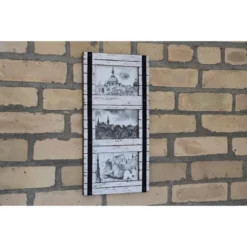 Triple 4 X 6 Inch Decorative Distressed White Wood Picture Frame With Metal Accents - Foreside Home & Garden -Home Decor Store GUEST bdae545c dd26 4c91 9326 a242ff86105a