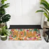 Northlight Pink And Orange Floral "Home" Outdoor Natural Coir Doormat 18" X 30" -Home Decor Store GUEST bdcf7b76 0187 4a28 a010 cd49aaac4881