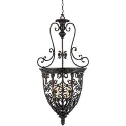Franklin Iron Works French Scroll Rubbed Bronze Chandelier 22 1/2" Wide Rustic 9-Light Fixture For Dining Room House Kitchen Island Entryway Bedroom 11 Franklin Iron Works French Scroll Rubbed Bronze Chandelier 22 1/2" Wide Rustic 9-Light Fixture For Dining Room House Kitchen Island Entryway Bedroom -Home Decor Store GUEST be2803c9 6179 4d49 9451 fd37143d4714