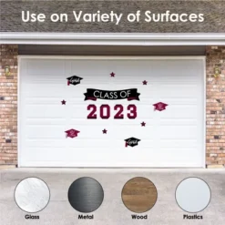 Big Dot Of Happiness Maroon Class Of 2023 Graduation Party Wall Decals Set Of 20 -Home Decor Store GUEST bfb31547 a0ea 489d 8f7f 51d1e4d844b9