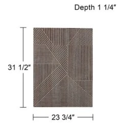 Dahlia Studios Ravenna 31 1/2" High Brown Rectangular Wood Wall Art -Home Decor Store GUEST c02eea12 f52d 41d9 888f a5ff6e3f201a