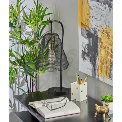 Sheridan Table Lamp With Antique Brass Accents Black - Adesso 4 Sheridan Table Lamp With Antique Brass Accents Black - Adesso - Image 2