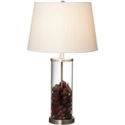 360 Lighting Coastal Table Lamps 26" High Set Of 2 Clear Glass Fillable Steel White Tapered Shade For Living Room Family Bedroom Bedside 13 360 Lighting Coastal Table Lamps 26" High Set Of 2 Clear Glass Fillable Steel White Tapered Shade For Living Room Family Bedroom Bedside -Home Decor Store GUEST c0a1284f 30c3 4b8c 84d8 3f050dc78335