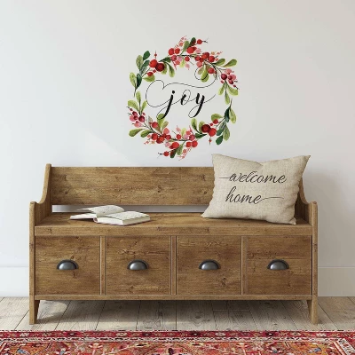 Merry Christmas Wreath Peel And Stick Wall Decal - RoomMates 4 Merry Christmas Wreath Peel And Stick Wall Decal - RoomMates - Image 2