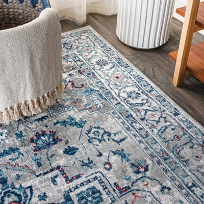 Modern Persian Vintage Medallion Runner Rug - JONATHAN Y 8 Modern Persian Vintage Medallion Runner Rug - JONATHAN Y - Image 6