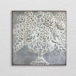 Square Metal Floral Bouquets Wall Décor - Storied Home -Home Decor Store GUEST c7fde11c f09a 4075 90c8 504e5799b527