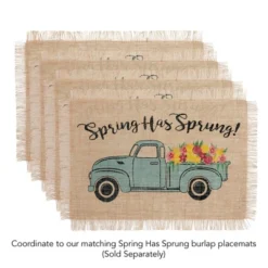 Farmhouse Living Spring Has Sprung Farm Truck Coir Doormat - 18" X 30" - Natural - Elrene Home Fashions -Home Decor Store GUEST c81b580e 3167 4c0d 971b 57cbcd51af23