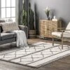 NuLOOM Sondra Machine Washable Wool Moroccan Diamond Area Rug