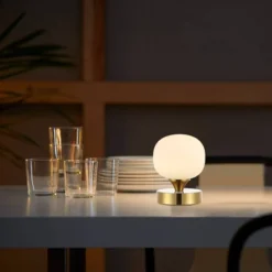 6.13" Owen Modern Minimalist Iron Rechargeable Integrated LED Table Lamp - JONATHAN Y -Home Decor Store GUEST c907c02d 5463 4cac b9a6 f10ac845cd5f