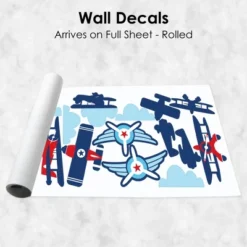 Big Dot Of Happiness Taking Flight - Airplane - Peel And Stick Nursery And Kids Room Vinyl Wall Art Stickers - Wall Decals - Set Of 20 -Home Decor Store GUEST c91860d6 af55 42e5 8556 aa96b7d553d4