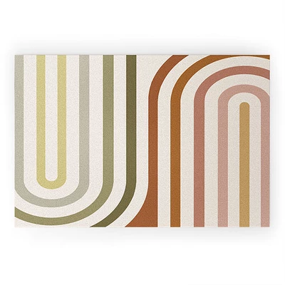 Colour Poems Bold Curvature Stripes I Looped Vinyl Welcome Mat - Society6 8 Colour Poems Bold Curvature Stripes I Looped Vinyl Welcome Mat - Society6 - Image 6