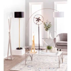 13" Element Touch Lamp Polished Stainless Steel (Includes LED Light Bulb) - LumiSource -Home Decor Store GUEST cad00baf 19ef 4537 97d1 724c7a9c671a